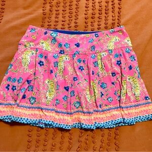 Lilly Pulitzer UPF 50+ Luxletic Annora Skort in Prosecco Pink Tigress Garden